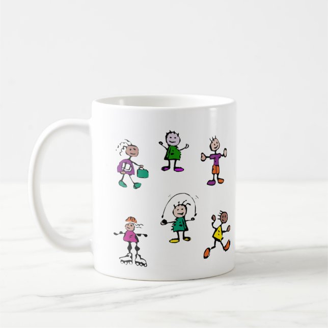 dagvård, barnomsorg, lärare, babysittande adress kaffemugg (Vänster)