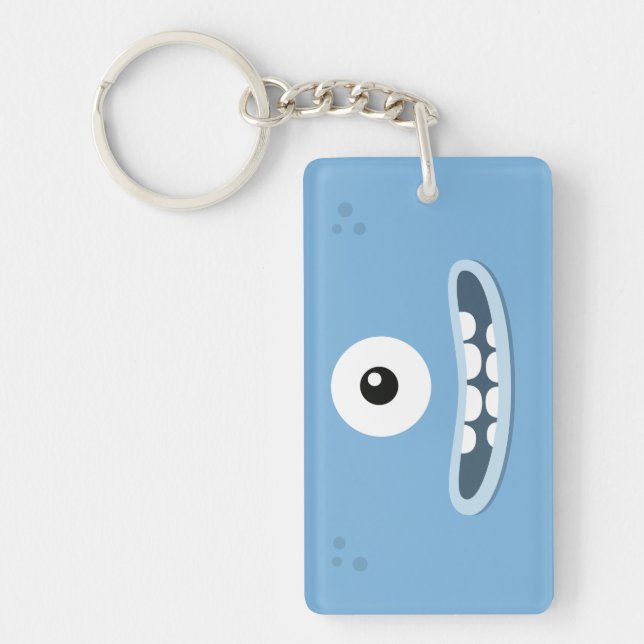 Dah för BBSS-Lautslagsplats blått Keychain (Framsidan)