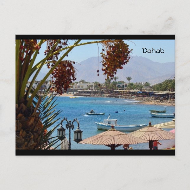 Dahab Bay - vykort för Egypten (Framsida)