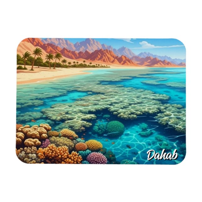 Dahab Egypt Resor Magnet (Horisontell)