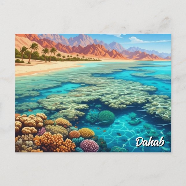 Dahab Egypt Resor Vykort (Framsida)