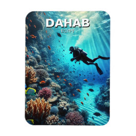Dahab Egypten Scuba Diver Magnet