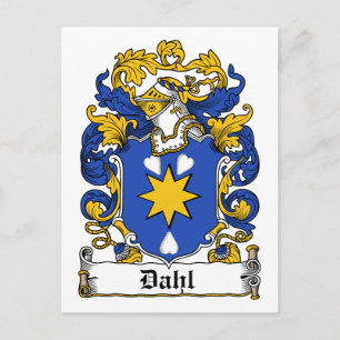 Dahl Family Crest Vykort