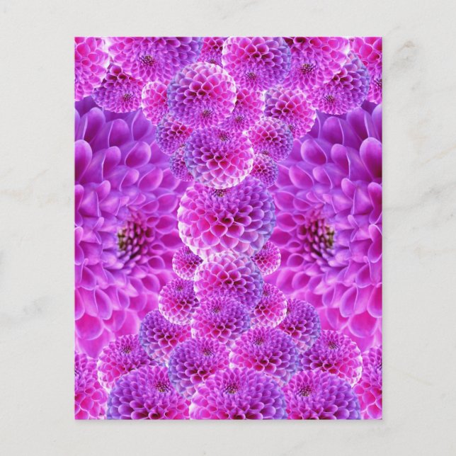 Dahlia-170835 DIGITAL REALISM GLOWING DAHLIA FLOW Flygblad (Framsidan)