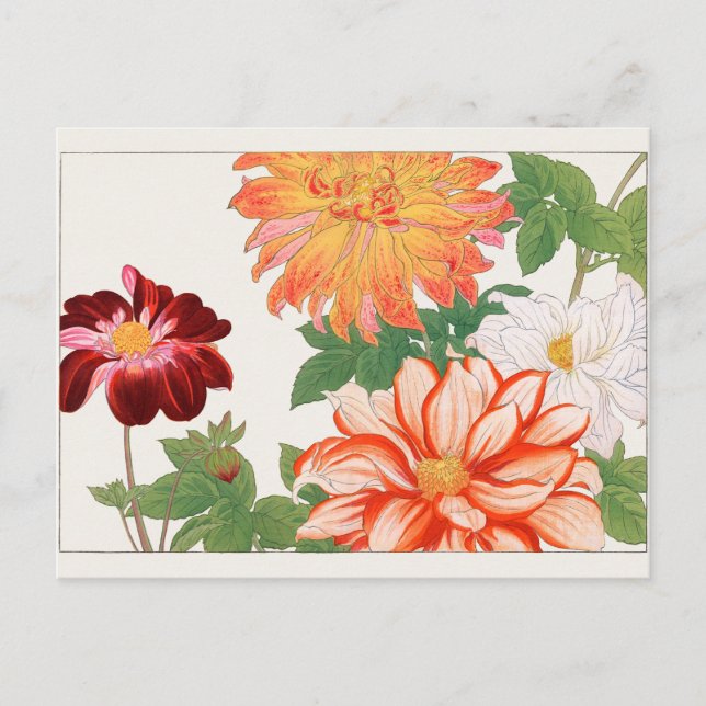 Dahlia av Tanigami Konan Vykort (Framsida)