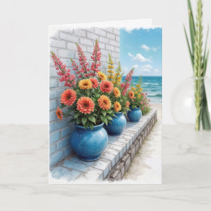 Dahlia Beach Pots tänker på dig Kort