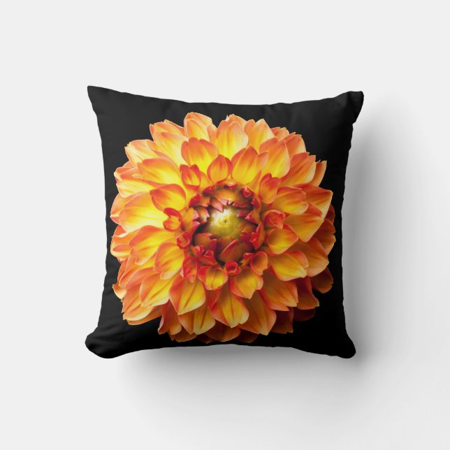 Dahlia blomkudde. kudde (Framsida)