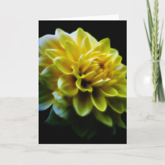Dahlia-blomma och betydelse helgkort