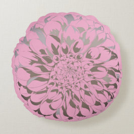 Dahlia blomma pastell rosa kudde