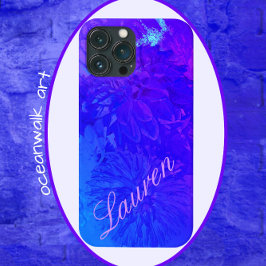 Dahlia Blommigt Dream Bevackra Blues Phone Case