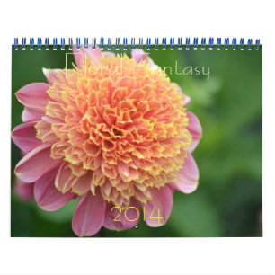 Dahlia Blommigt Fantasy 2014 Wall Calender Kalender