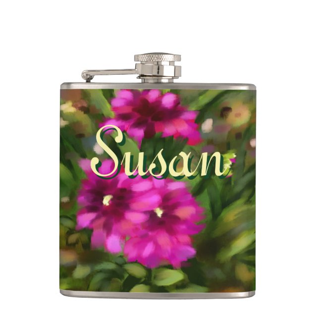 Dahlia Blommigt Garden Flower Flowers Magenta Fickplunta (Framsidan)