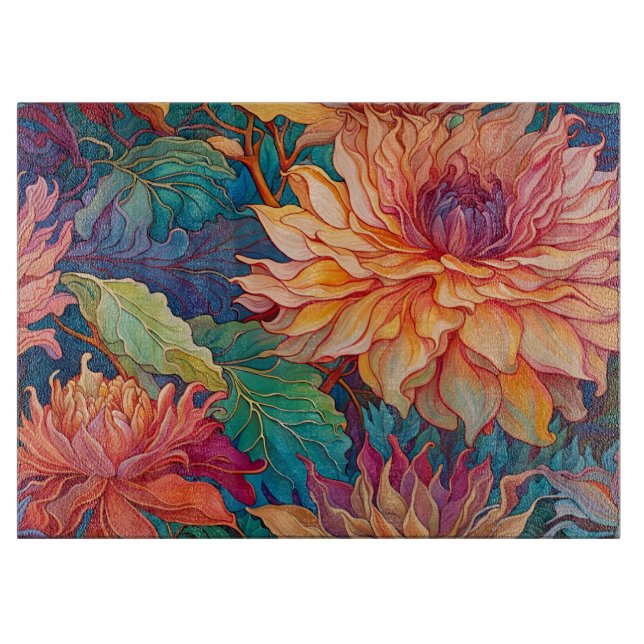 Dahlia Blommigt Tapestry (Framsidan)
