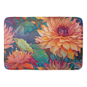 Dahlia Blommigt Tapestry Badrumsmatta