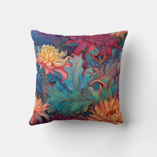 Dahlia Blommigt Tapestry Kudde