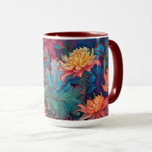Dahlia Blommigt Tapestry