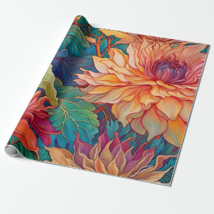 Dahlia Blommigt Tapestry Presentpapper