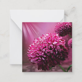 Dahlia blommor anteckningskort