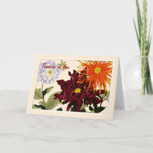 Dahlia, botaniskt anteckningskort - Anpassa Hälsni