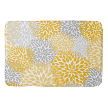 Dahlia Bouquet - senap gult grått blommigt