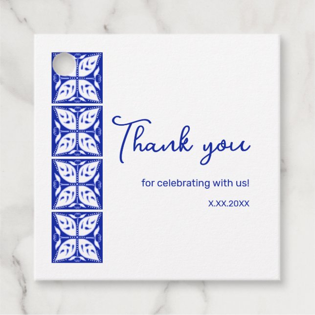 Dahlia Buds Personlig Party Favor Märkres Gåvor Etiketter (Framsida)