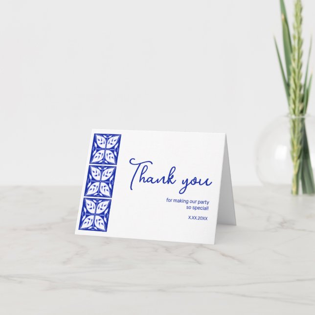 Dahlia Buds Personlig Party - tackkort (Framsida)