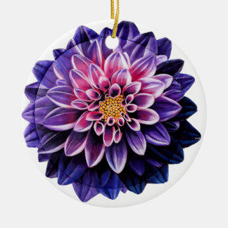 Dahlia Ceramic Boll jul Ornament