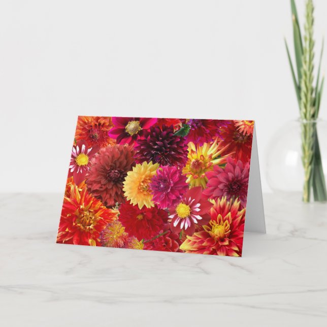 Dahlia Collage Kort (Framsida)