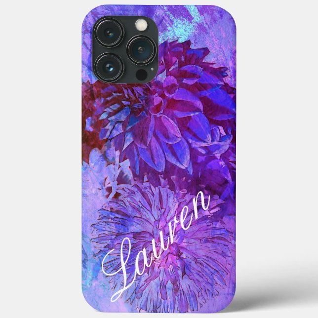 Dahlia Delight i Bevackra Blues Phone Case (Baksida)
