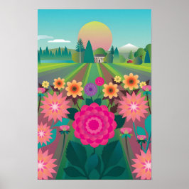 Dahlia Delight Tryck