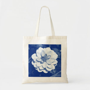 Dahlia - Digital Cyanotype Tygkasse