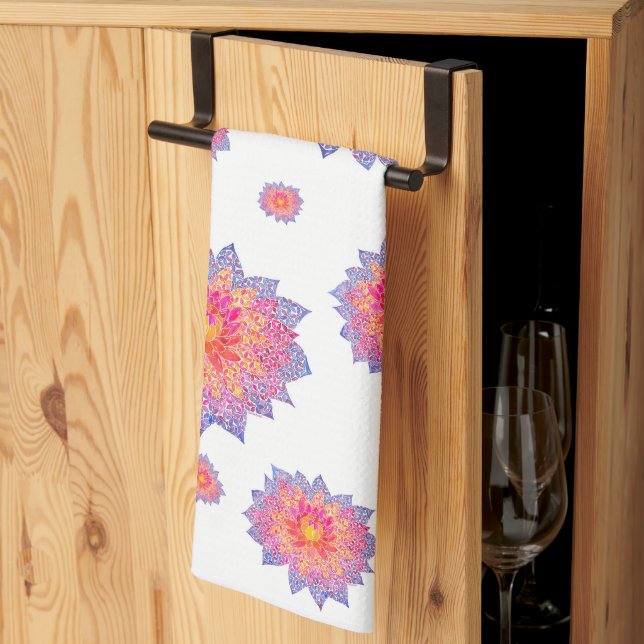Dahlia Dish Towel Kökshandduk (Thirds Fold)
