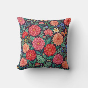 Dahlia fjäril kastkudde blomaccent kudde