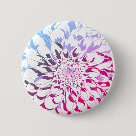 Dahlia flower button - violet tones knapp