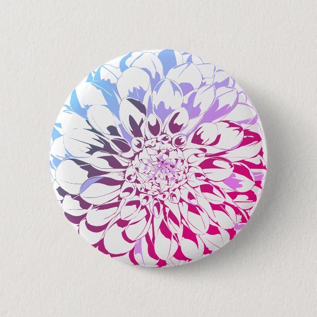 Dahlia flower button - violet tones knapp (Framsida)
