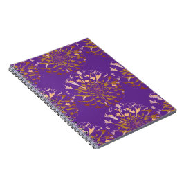 Dahlia flower notebook anteckningsbok