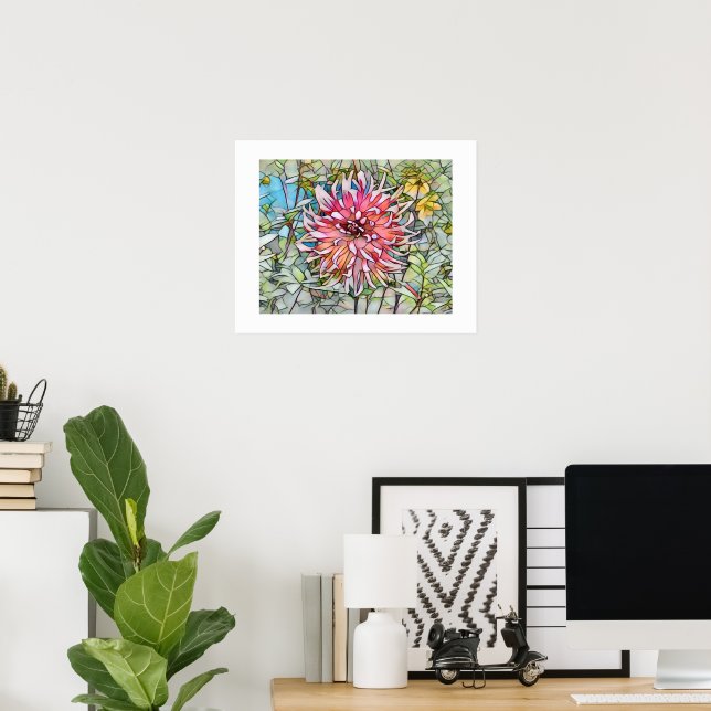 DAHLIA FLOWER POSTER (Hemmakontoret)