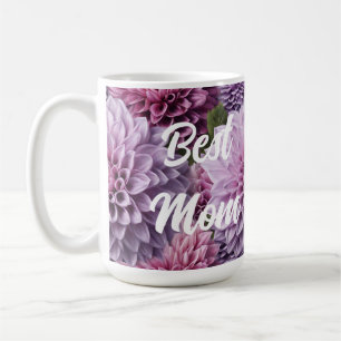Dahlia Flowers AI Art Design Best Mamma Kaffemugg