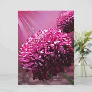 Dahlia Flowers Inbjudningar