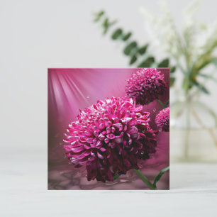 Dahlia Flowers Kort