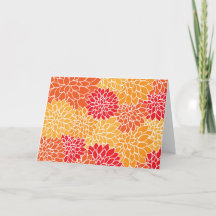 Dahlia Flowers, Mönster, Orange Dahlia Flowers