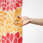 Dahlia Flowers, Mönster, Orange Dahlia Flowers Sjal<br><div class="desc">Elegant,  snyggt och sofistikerat mönster med blommor av orange Dahlia. Modern gåva och trendig,  perfekt för blommigtens design älskare i ditt liv.</div>