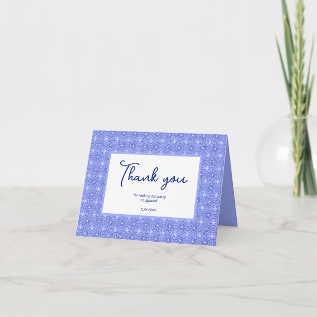 Dahlia Flowers Personlig Party - tackkort (Framsida)