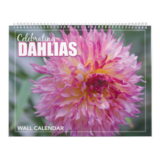 Dahlia Flowers Wall Calendar Kalender