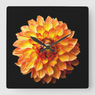 Dahlia Fyrkantig Klocka
