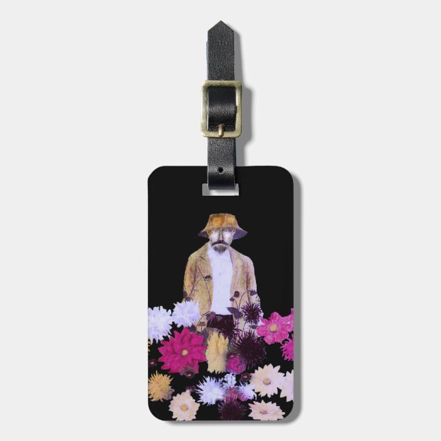 Dahlia Gardener Luggage Tag Bagagebricka (Vertikal Framsida)