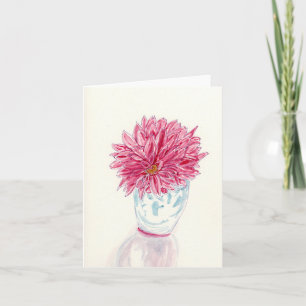 "Dahlia"-hälsningskort Kort