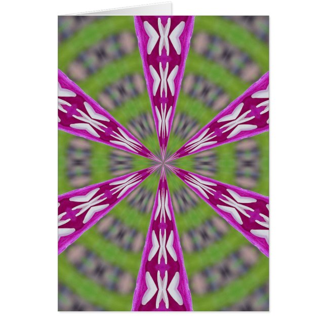 Dahlia Kaliediscope Hälsningskort (Framsidan)