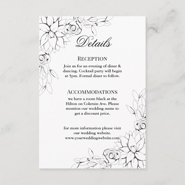 Dahlia Krans Inneslutande Kort (Framsida)