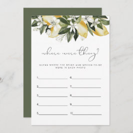 DAHLIA Lemon där de var Möhippa spel Inbjudningar